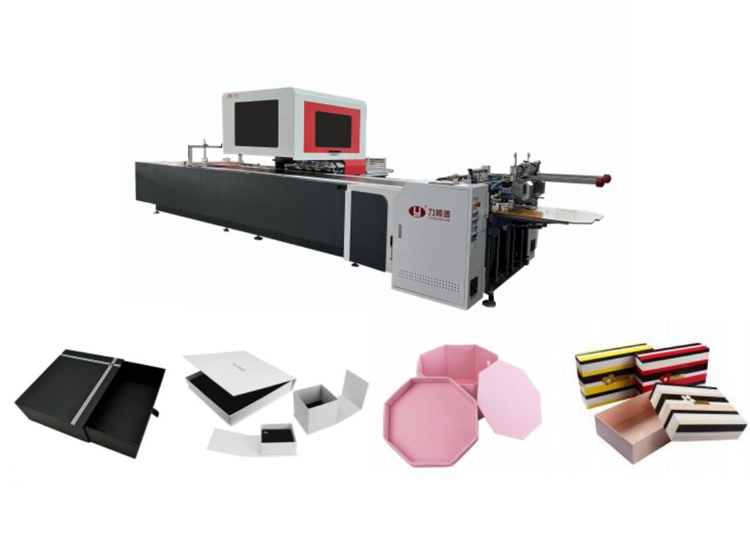 LY-850DN Multiple Double Sheet Positioning Machine Premium Hediye Yapma Makinesi Çekmece Kutusu Yapma Makinesi