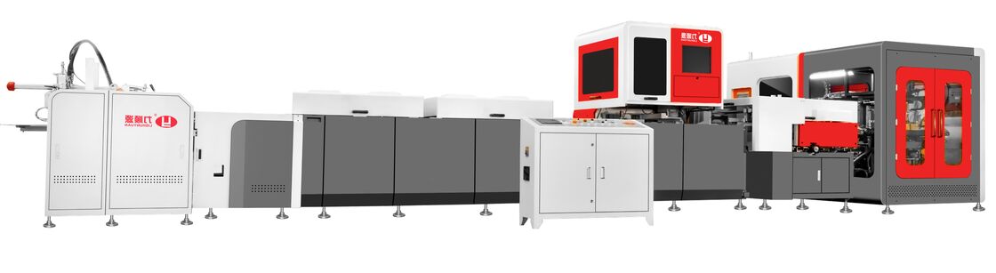 Akıllı Yüksek Hızlı Çekim Tarzı Kutu Üretim Sistemi 20-30pcs/min şarap kutuları için uygun tüp kutuları