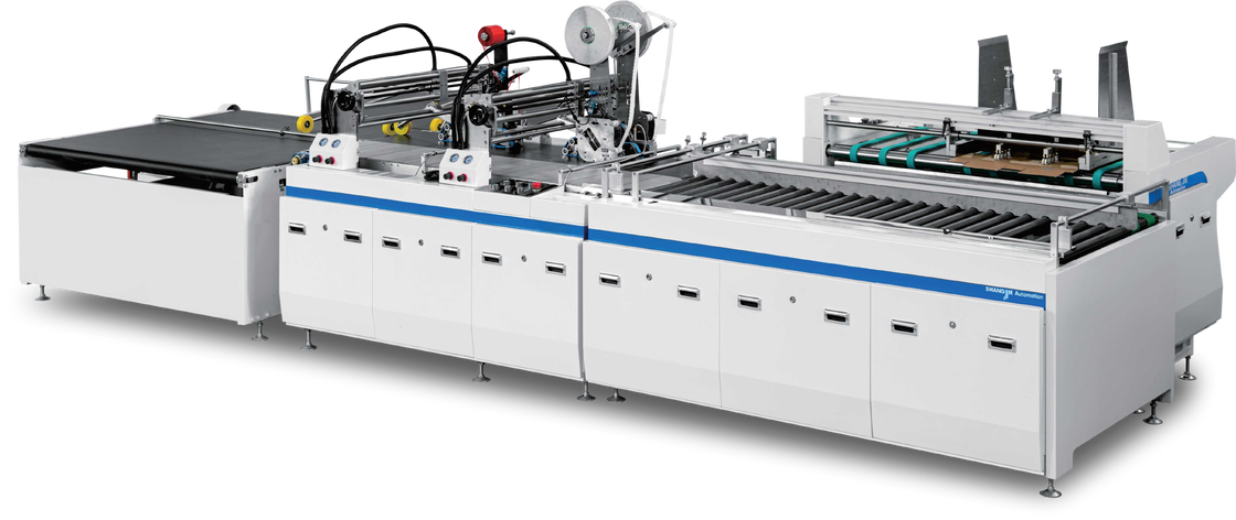 LY-1450WG-900 Çok Fonksiyonlu Fermuarlı Kutu Yapıştırıcı Çift Taraflı Yapışkan Makine Çoklu Kutu Uyumluluğu Tüm Fermuarlı Kartonlar Geniş Boyut Aralığı Kağıt Karton Desteği Özelleştirilebilir Bant Genişliği